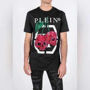 EUC Philipp Plein Men's T-shirt Skull & Cherries